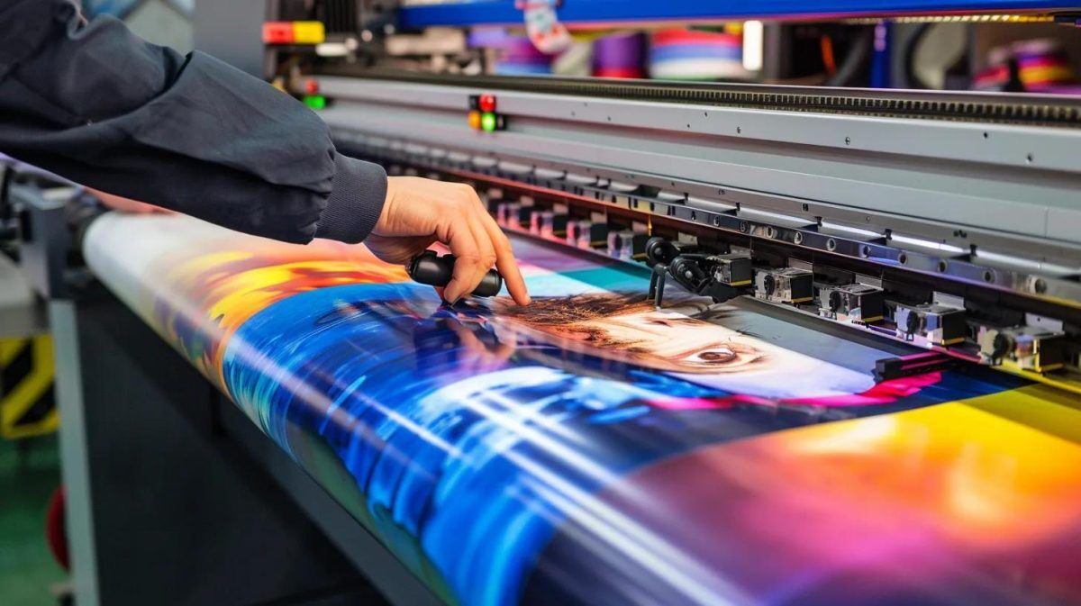 20260510-204501-2c2d5914f5ba216e-f592ebd8-5b02-4ef1-ba7a-b9117d1aa085.webp Large format printing setup with a vinyl banner being printed, highlighting the printing process and technology