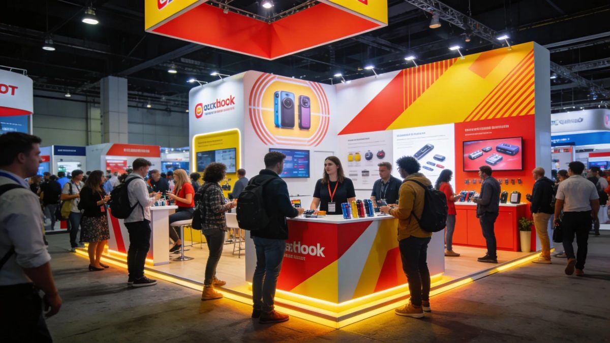 ac5746a8-0260-4875-b4c9-4d211c3afebb.webp Dynamic trade show booth attracting attendees with engaging visuals and interactive displays